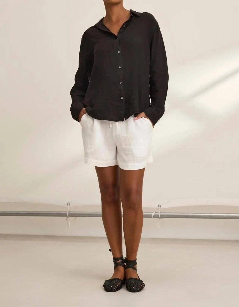 Velvet by Graham & Spencer Velvet By Graham & Spencer - Amber Linen Shorts 4