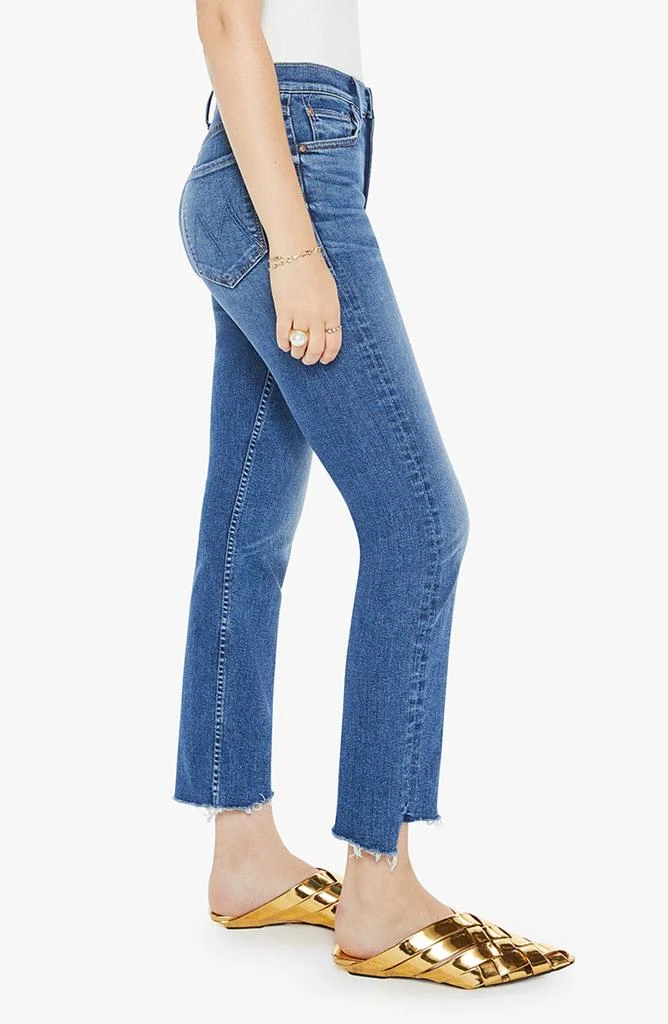 MOTHER High Waist Rider Fray Step Hem Ankle Jeans 3