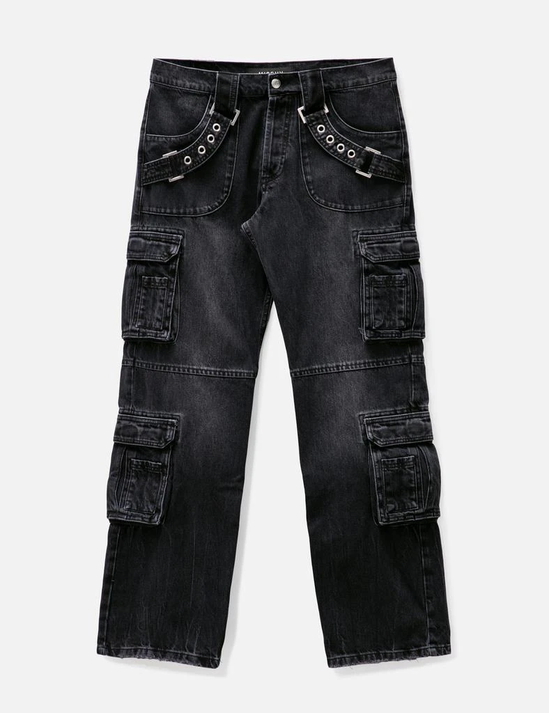 Misbhv Harness Strap Cargo Trousers Black 1