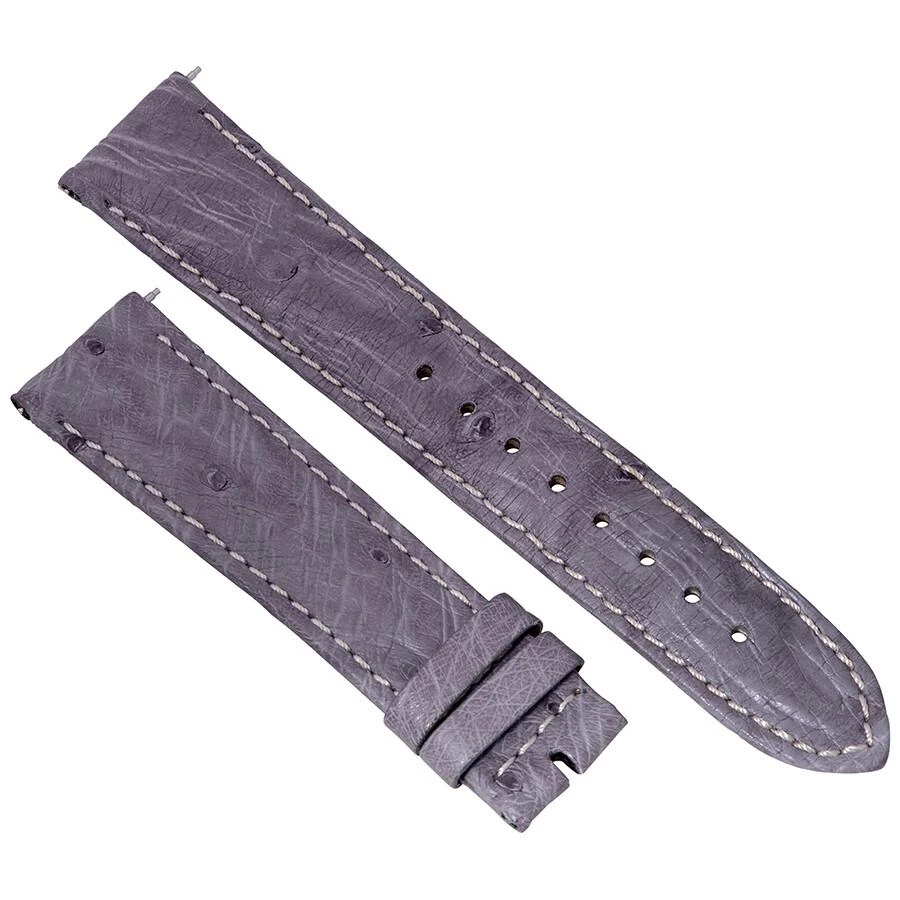Hadley Roma 20 MM Matte Agate Ostrich Leather Strap 1