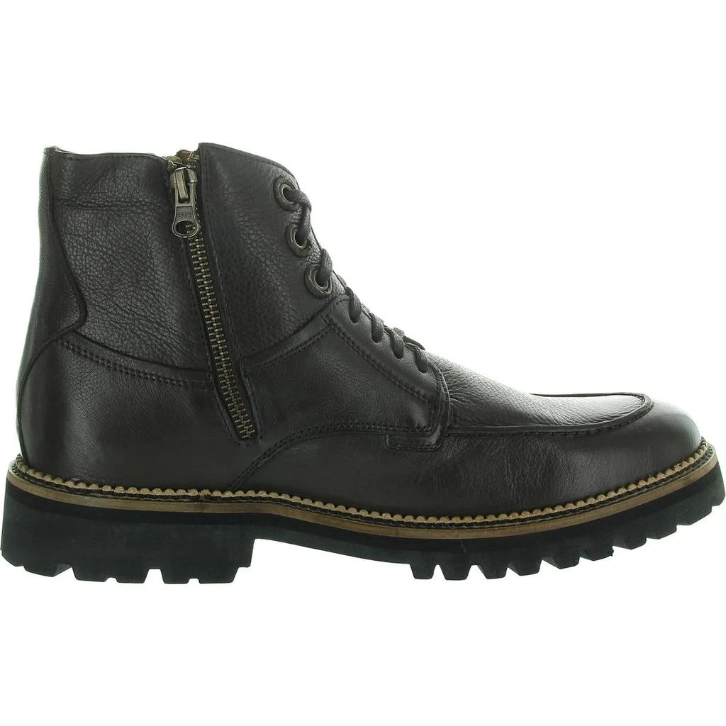 Donald J Pliner Mens Zipper Leather Combat & Lace-Up Boots 2