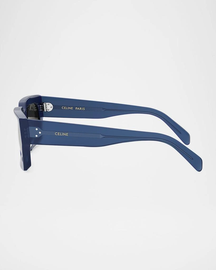 Celine Men's 3-Dot Acetate Rectangle Sunglasses 4