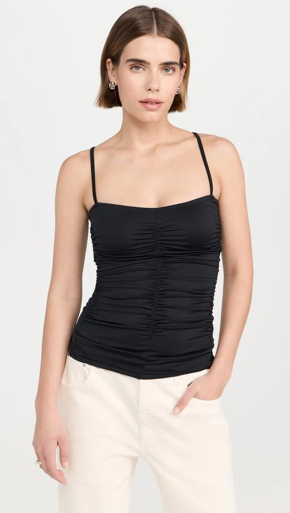 Tibi Stretch Lightweight Tech Knit Shirred Cami 1