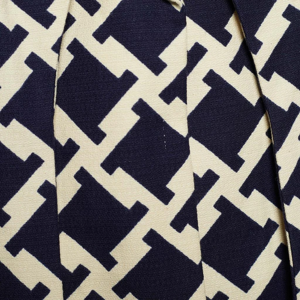 Marni Marni Blue Houndstooth Print Cotton Short Sleeve Coat M 3