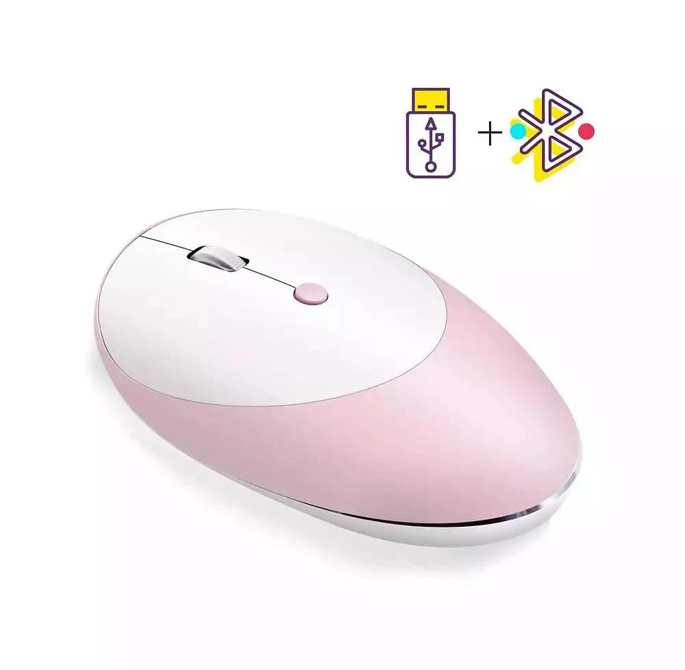 risokeys Tri Mode Silent Wireless Mouse Bluetooth and 2.4G 3 Speed DPI Office Mouse