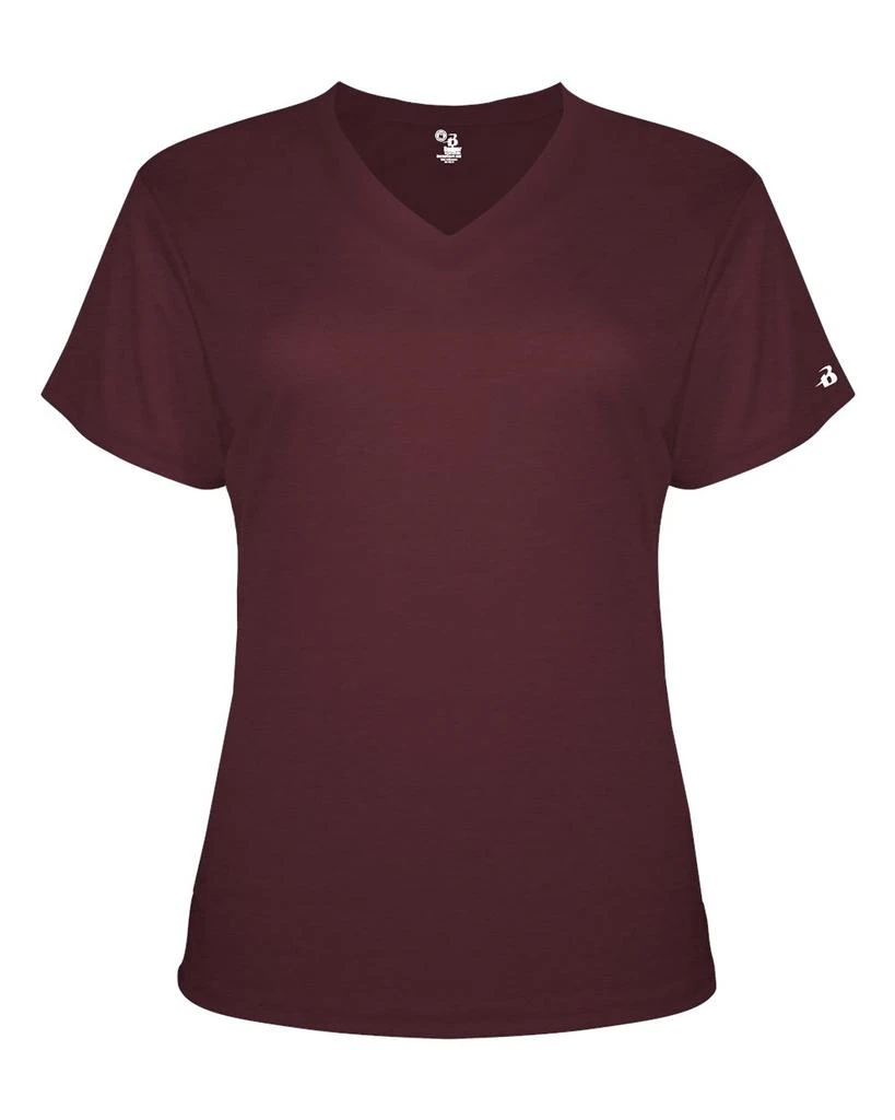 Badger Women’s Triblend Performance V-Neck Short Sleeve T-Shirt 20