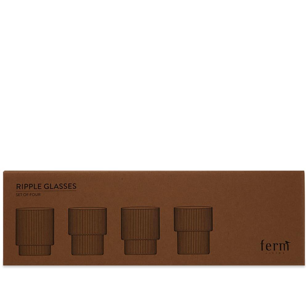 Ferm Living ferm LIVING Ripple Glass - Set of 4