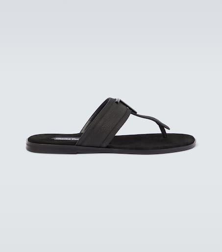 Tom Ford Brighton leather thong sandals - Sandals - Free