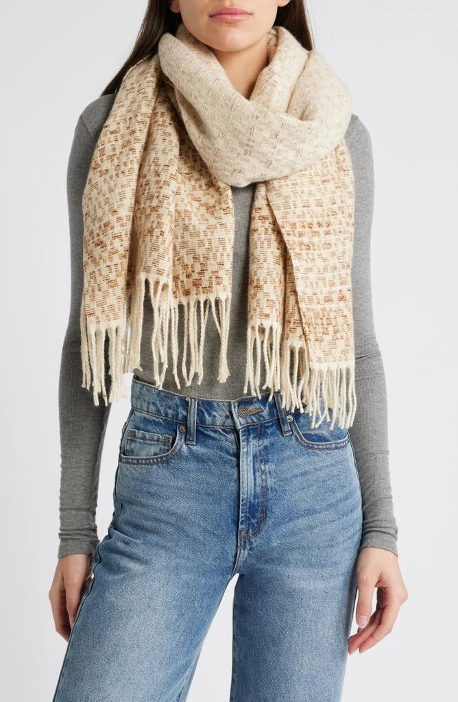 Treasure & Bond Woven Fringed Scarf 1