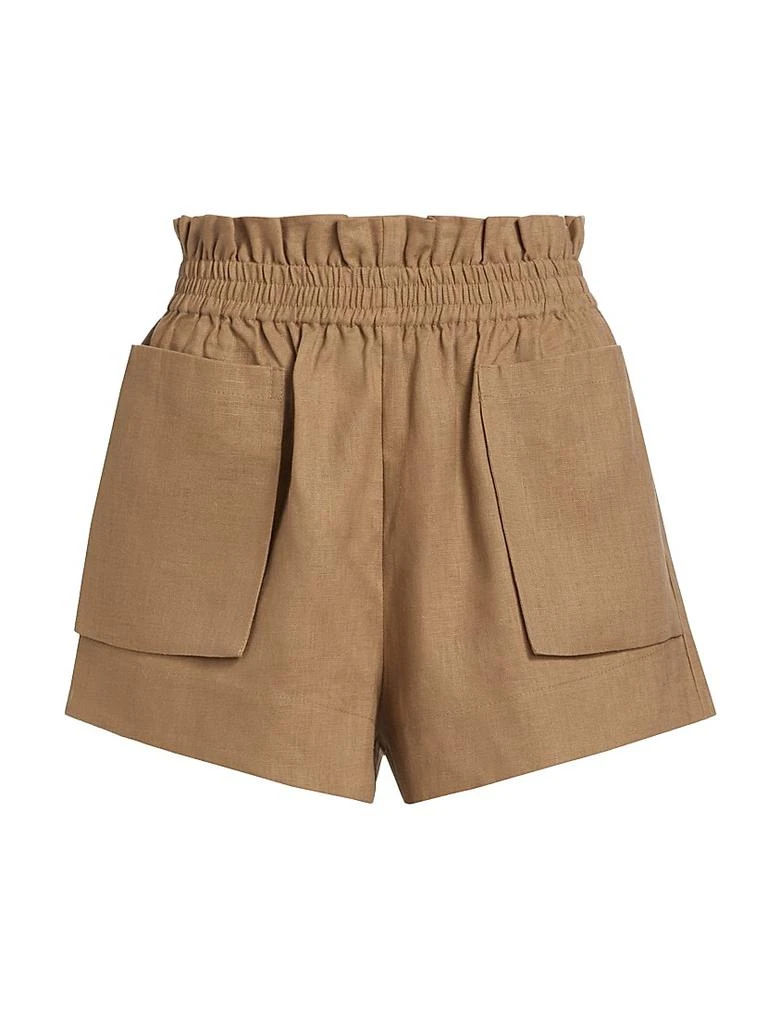 Hevron Mira Elasticized Linen Shorts 1