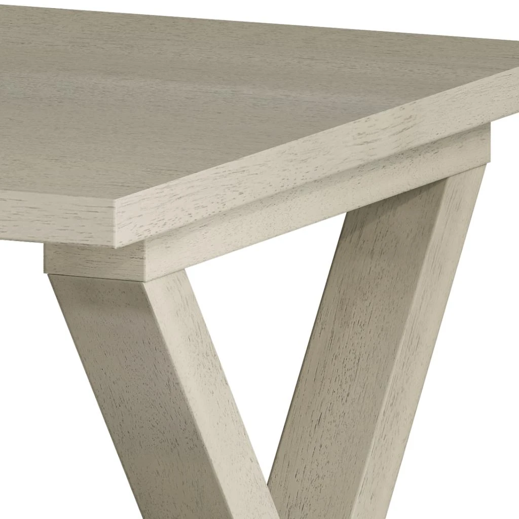 Streamdale Furniture Streamdale Antique White Square Accent End Side Table Nightstand 22"x23.5"x23.5 3