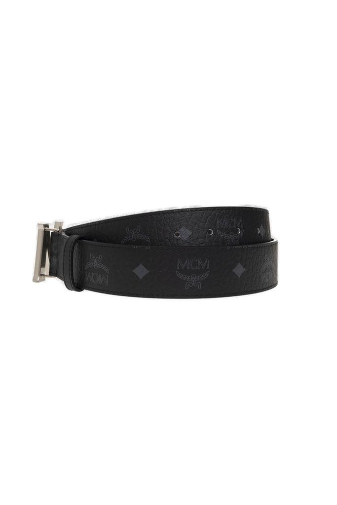 MCM MCM Monogram Logo Buckled Belt