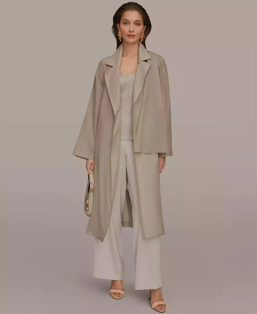 Donna Karan Women
s Belted Collared Neck Coat 6