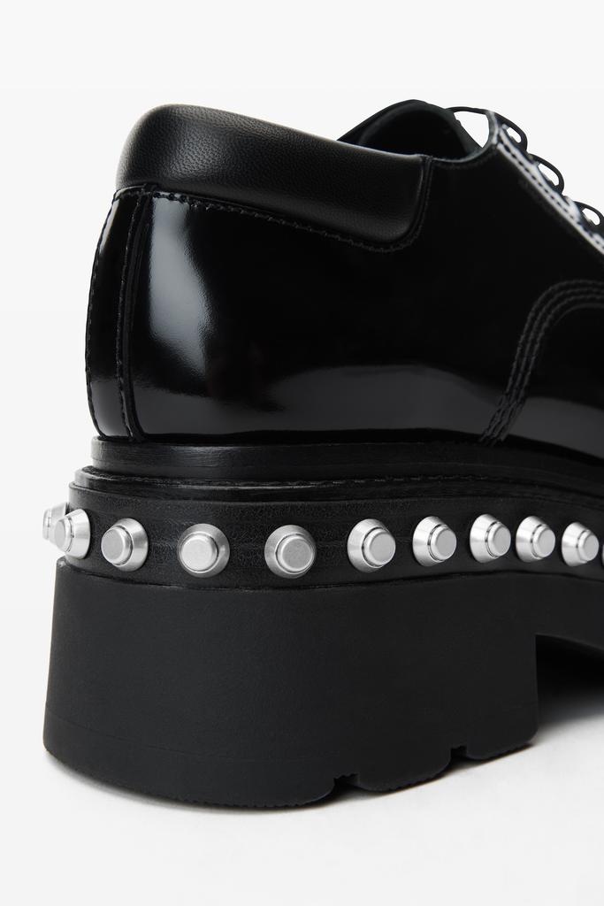 Alexanderwangレザー ローファー38 Alexander Wang チャンキーソール レザーローファー | ブラック