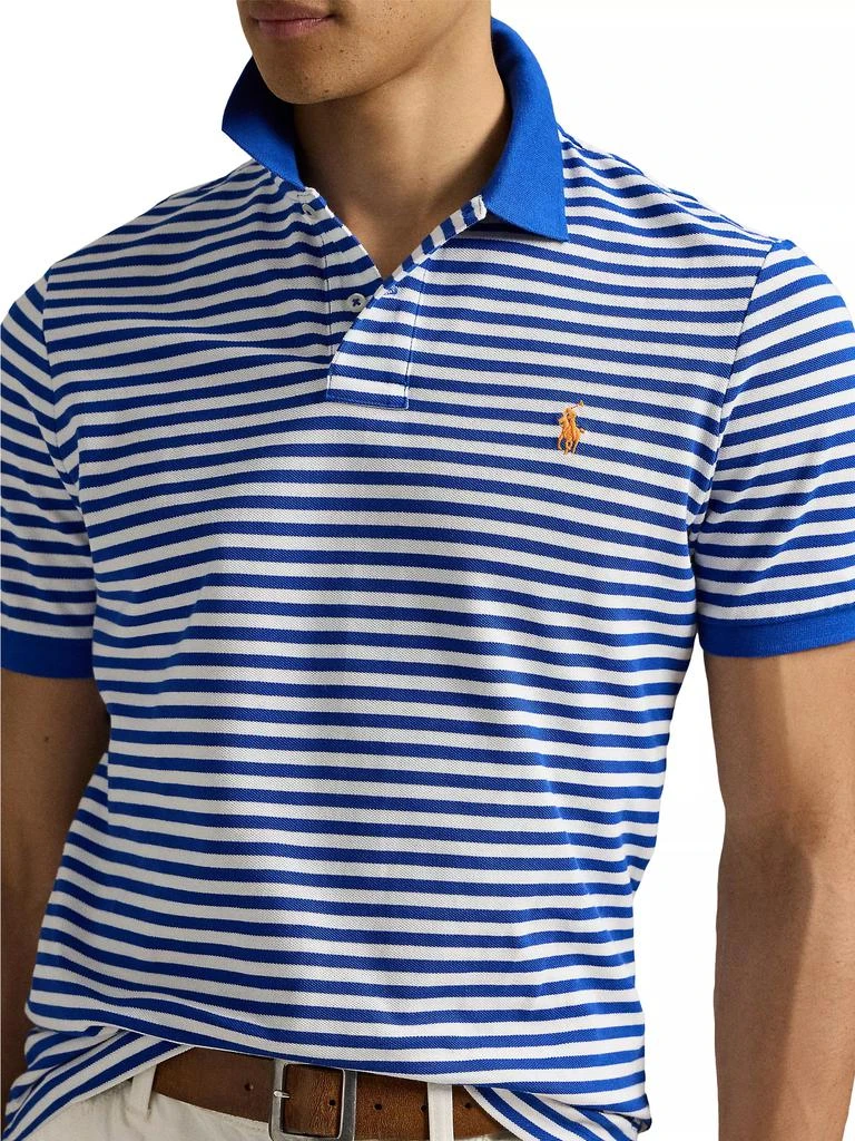 Ralph Lauren Stripe Cotton Mesh Classic Fit Polo Shirt 4
