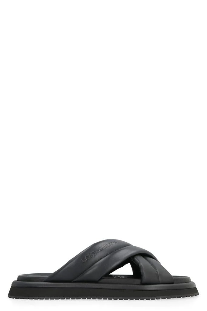 Dolce & Gabbana Dolce & Gabbana Eco-Leather Slides 1
