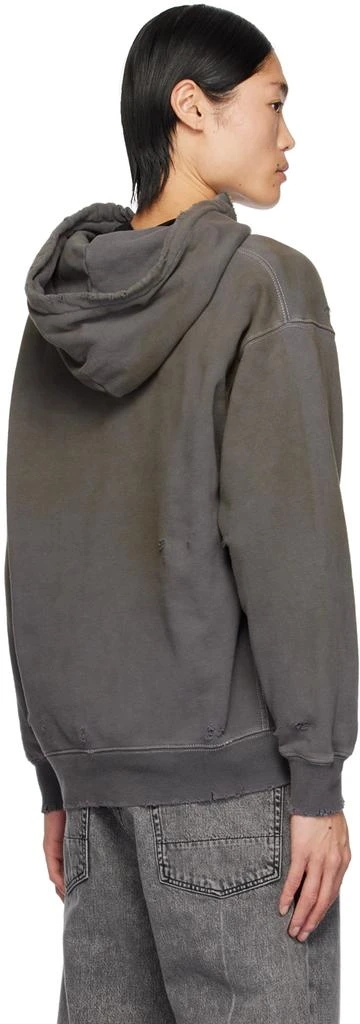 JieDa Brown Distressed Hoodie 3