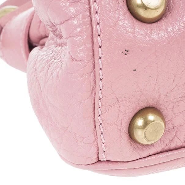 Marc Jacobs Marc Jacobs Pink Leather Lola Bag With Umbrella 12