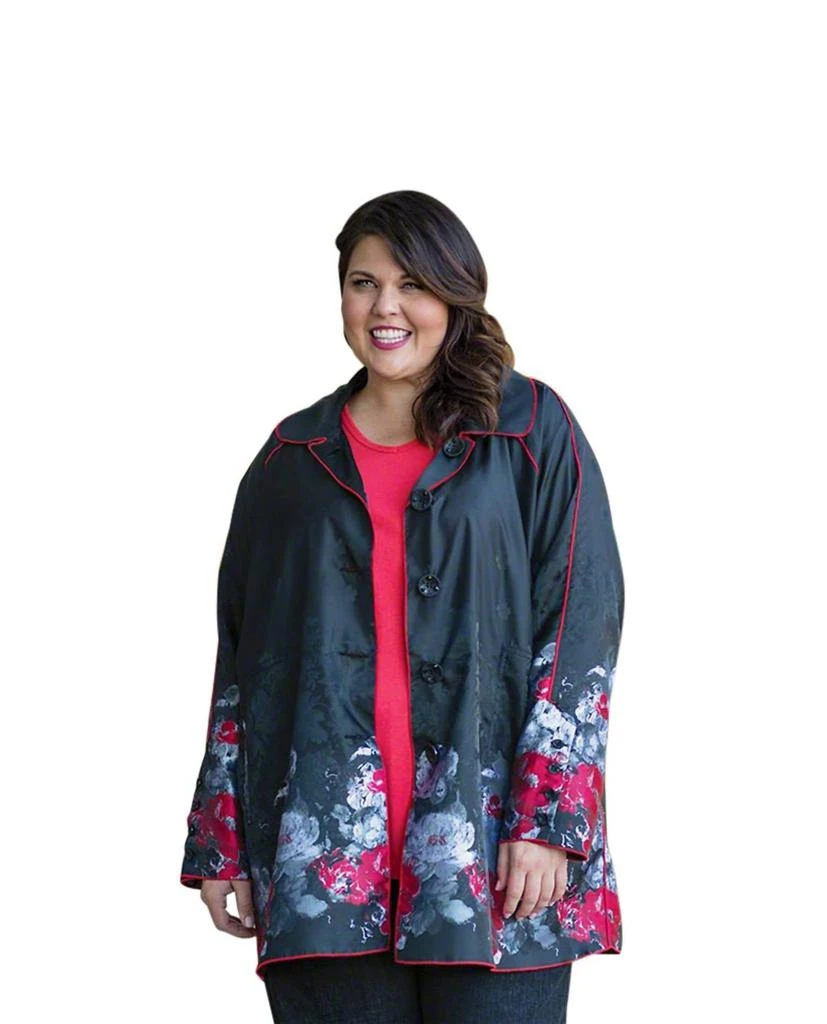 On The Plus Side Plus Size Reversible Raincoat 3