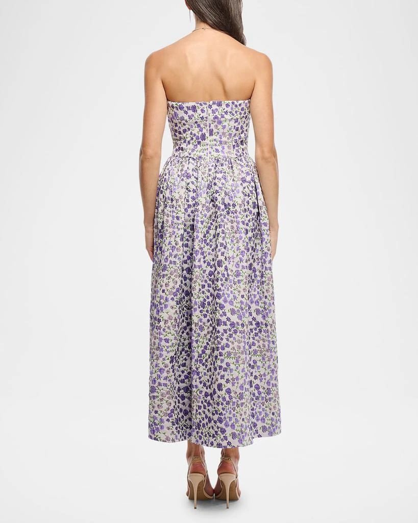 Shoshanna Dana Floral-Print Strapless A-Line Dress 3