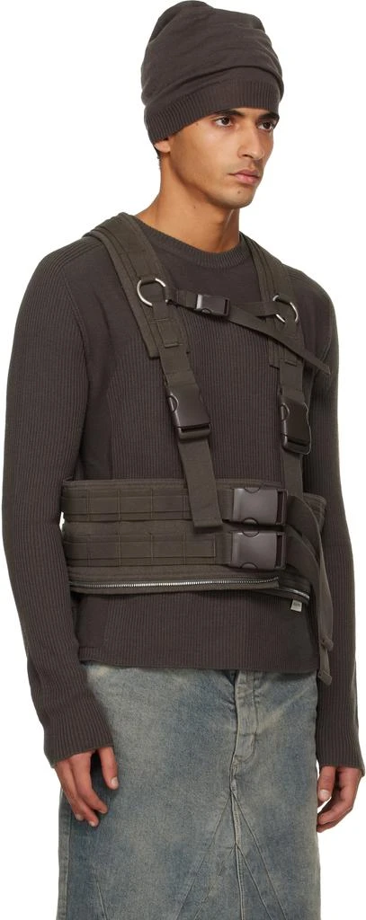 Rick Owens Brown Concordians Harness Vest 2