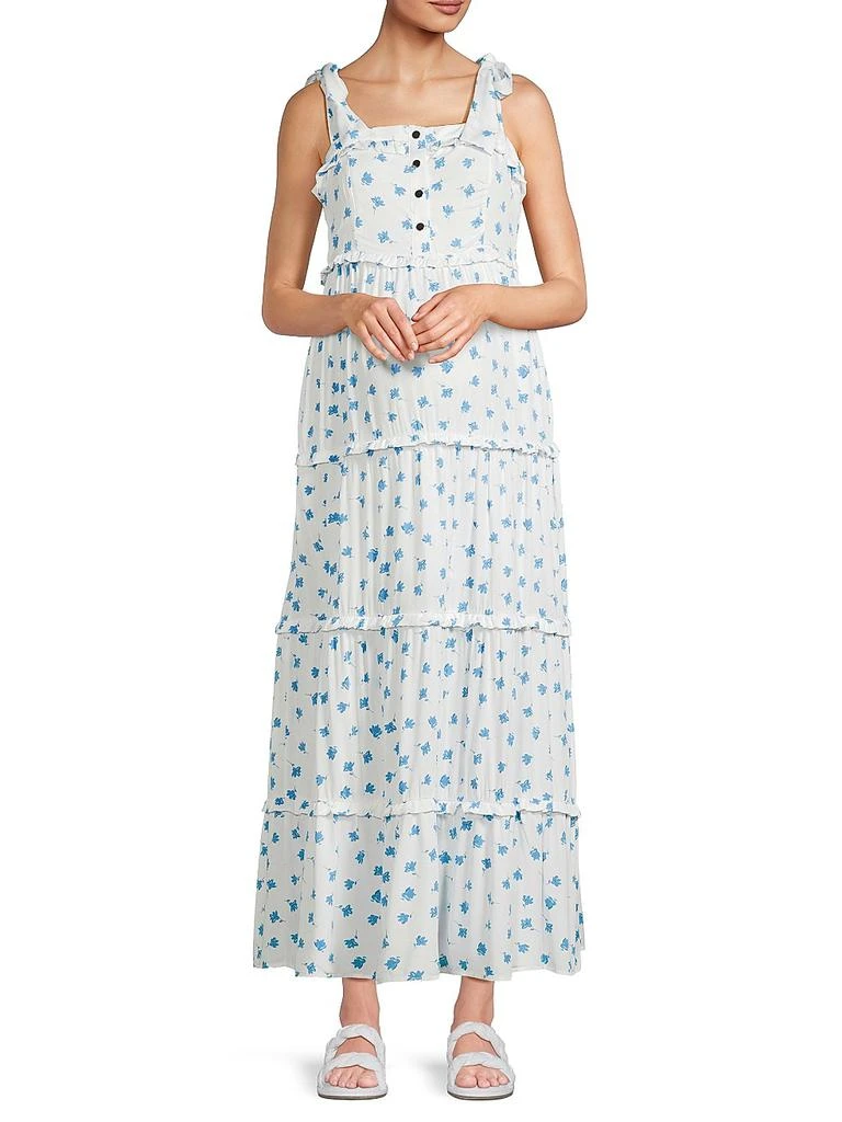 Nom Maternity Mara Floral Tiered Maxi Dress 2