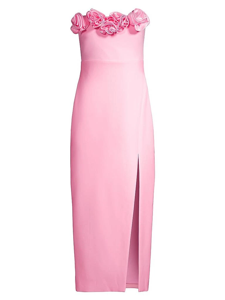 red long dresses Two-Piece La Femme Long Prom Dress in Dark Berry Red Dark Berry / 2