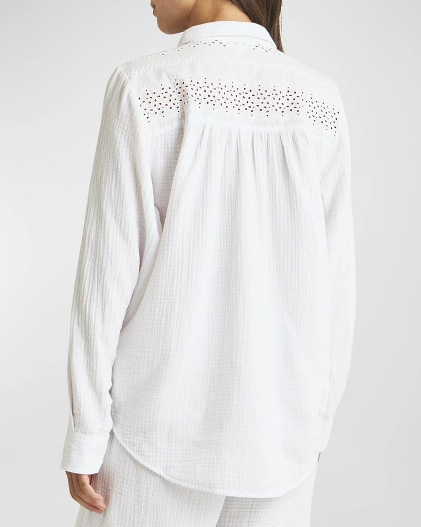 Splendid Kit Eyelet Cotton Gauze Shirt 4