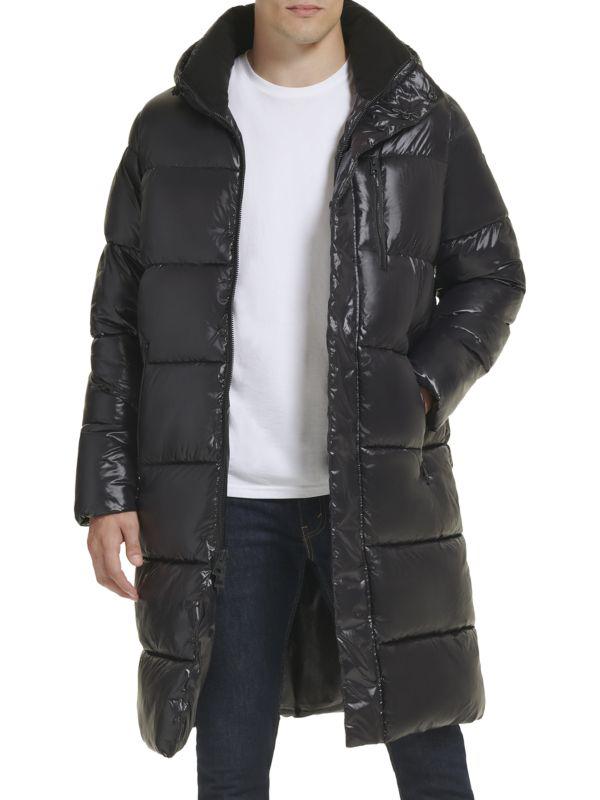 GUESS Hooded Longline Puffer Jacket