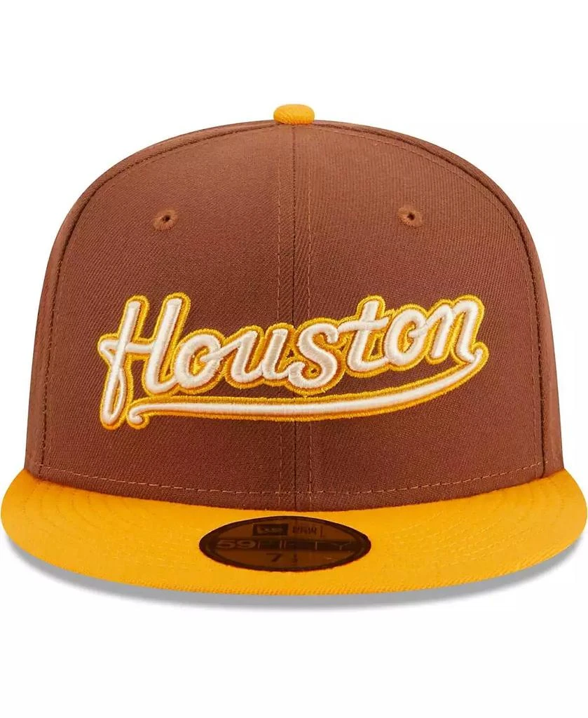 New Era Men's Brown Houston Astros Tiramisu 59FIFTY Fitted Hat 2