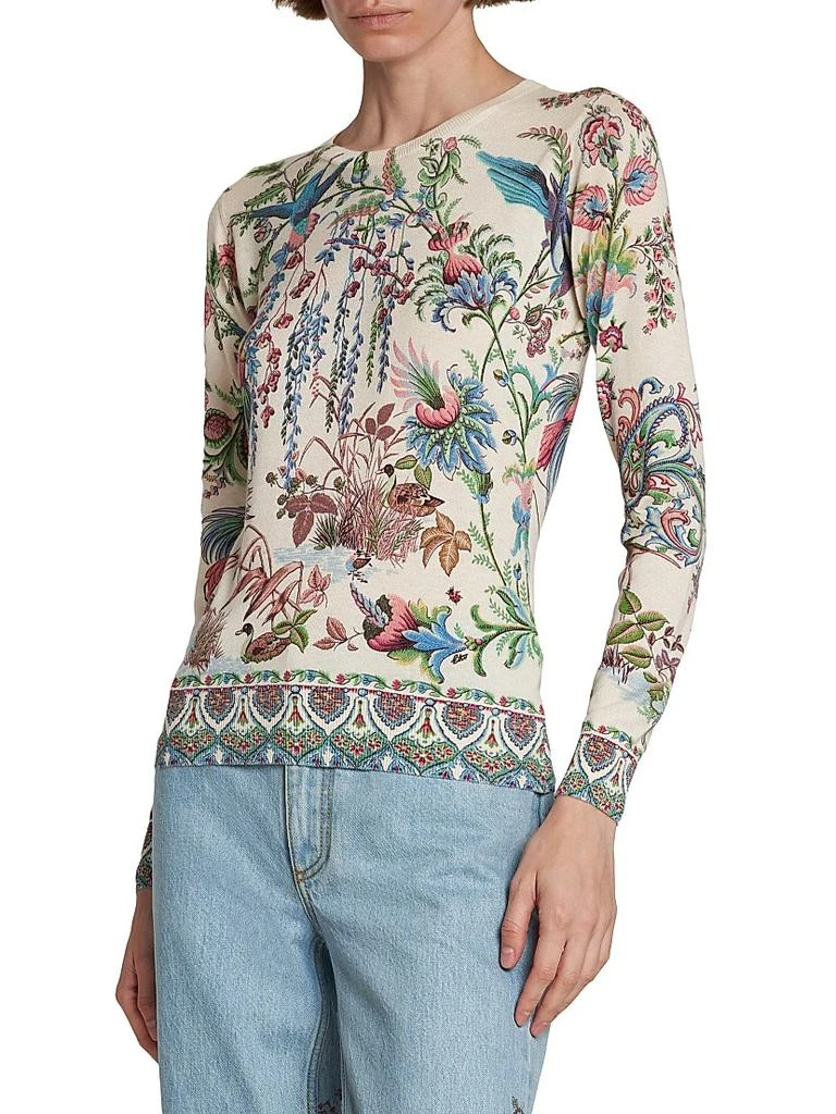 ETRO Printed Knit Crewneck Top 4