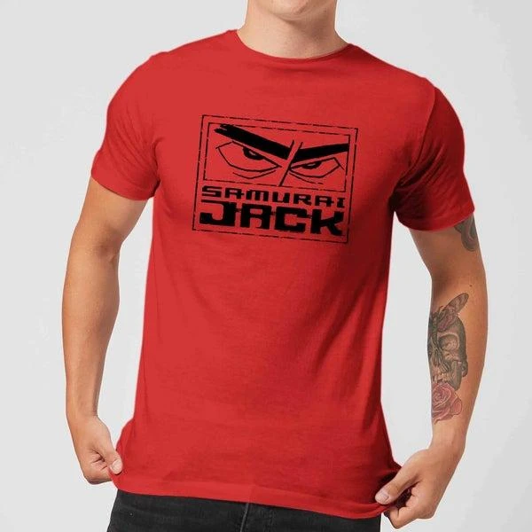 Original Hero Samurai Jack Stylised Logo Men's T-Shirt - Red 1