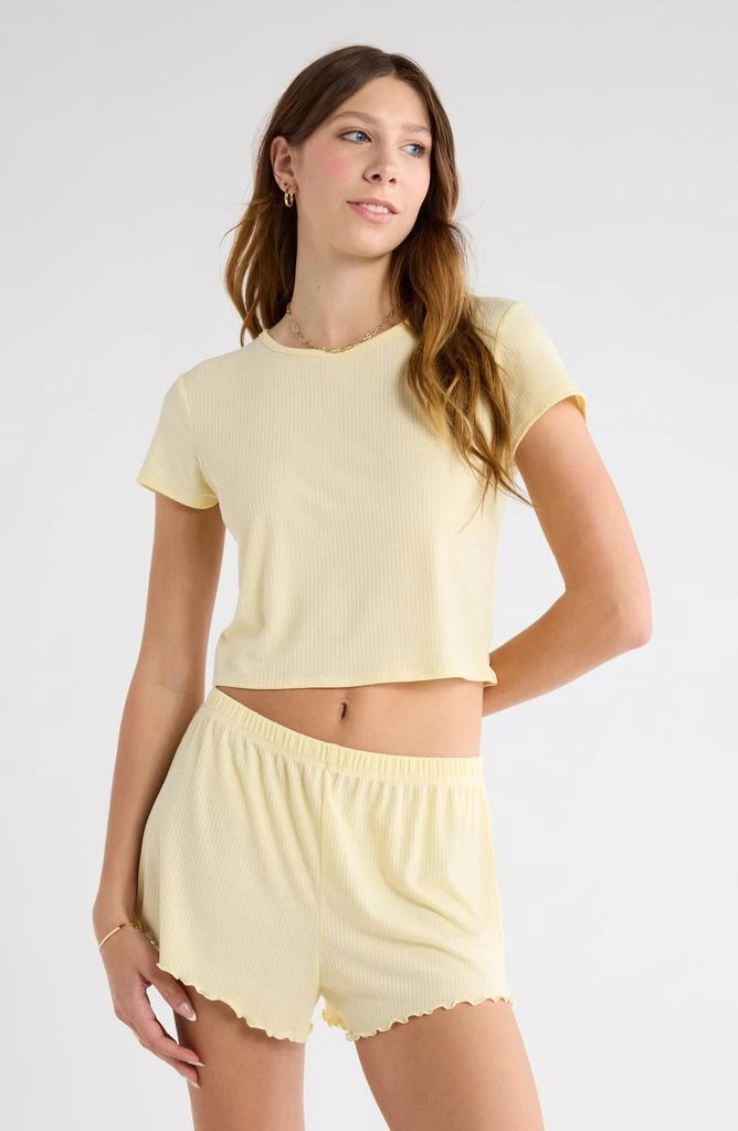 Abound Ribbed Shortie Pajamas 1