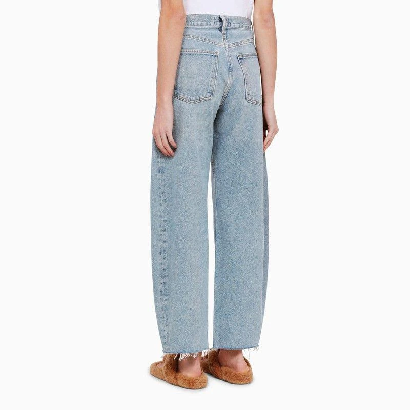 AGOLDE LIGHT BLUE DENIM BALLOON JEANS 4