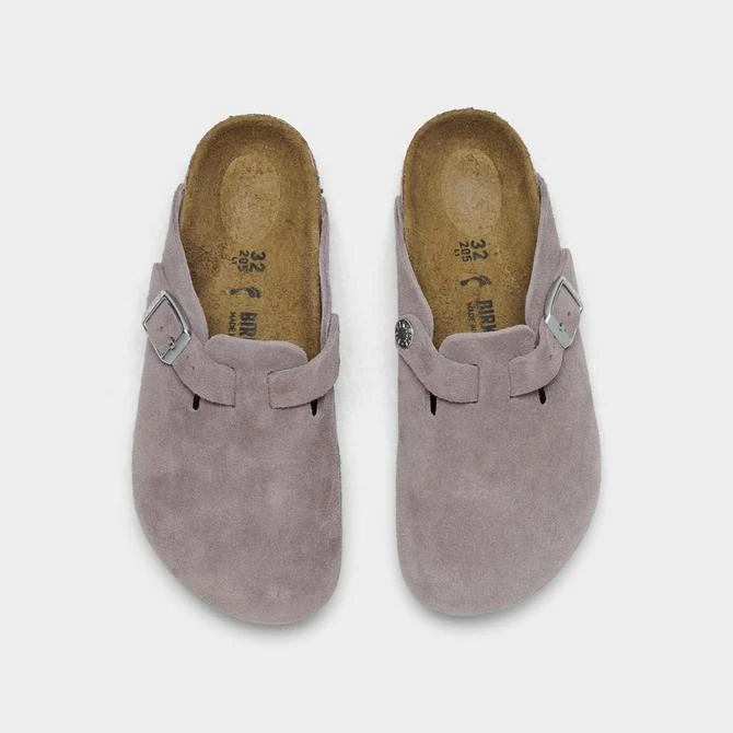 Birkenstock Girls' Little Kids' Birkenstock Boston Suede Leather Clog Shoes 5