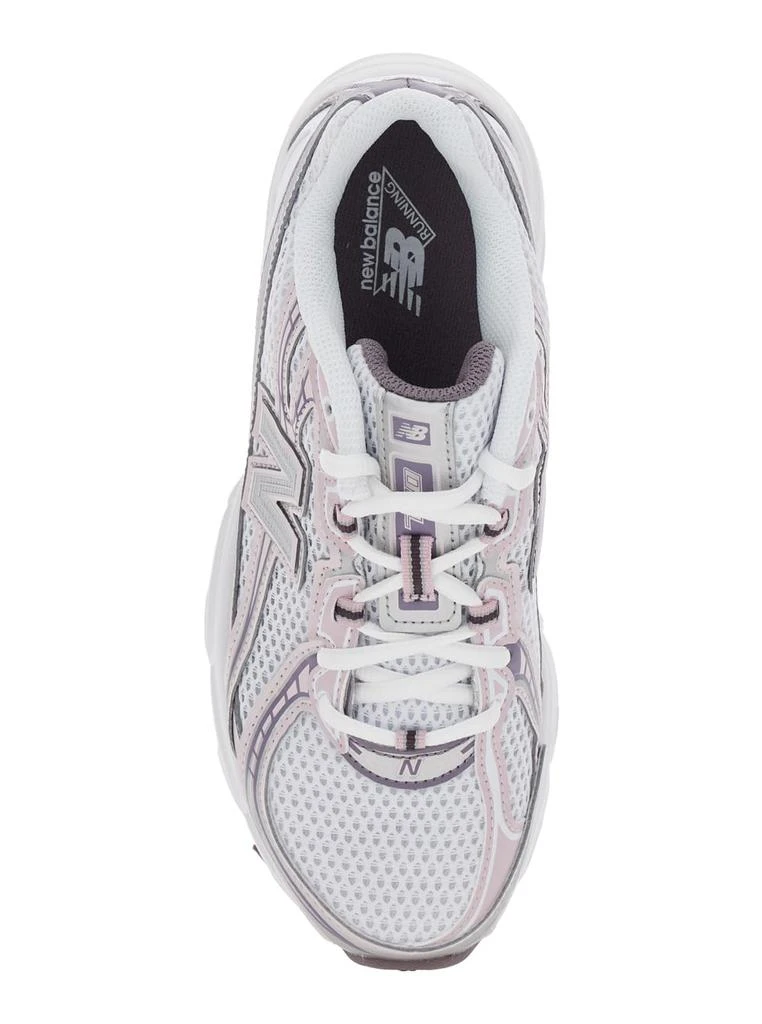 New Balance Pink Low Top Sneakers With Logo Patch On Side And Tongue And Perforated Panels In Tech Fabric Unisex 2
