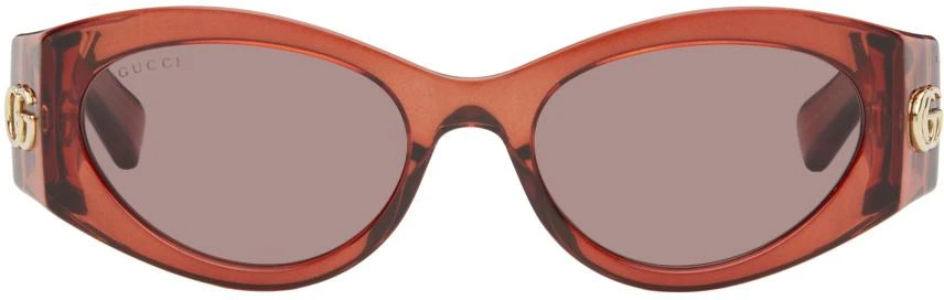 Gucci Burgundy Cat-Eye Sunglasses 1