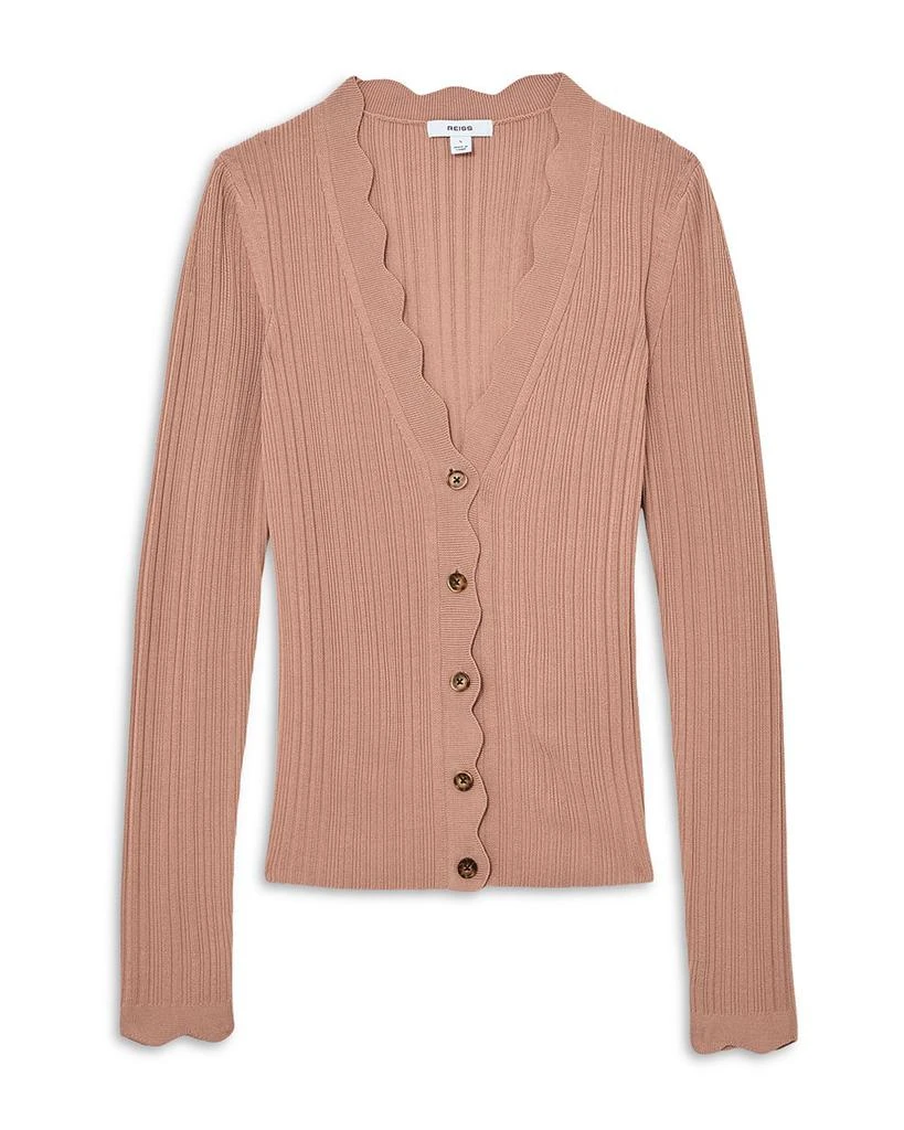 REISS Vinny Scallop Detail Cardigan 6