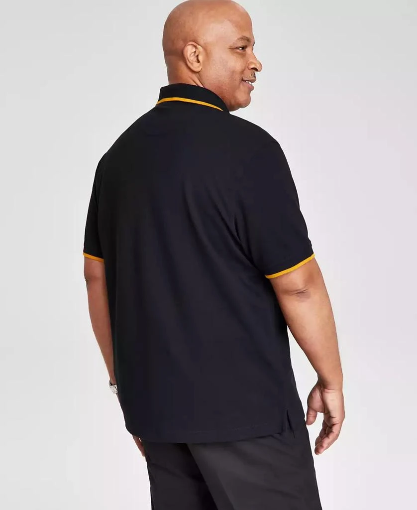 Club Room Men's Regular-Fit Tipped Performance Polo Shirt, Created for Macy's 2
