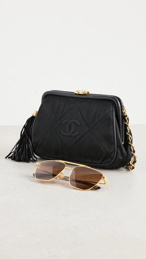 Shopbop Archive Chanel Fringed Chain Shoulder Bag Satin 2