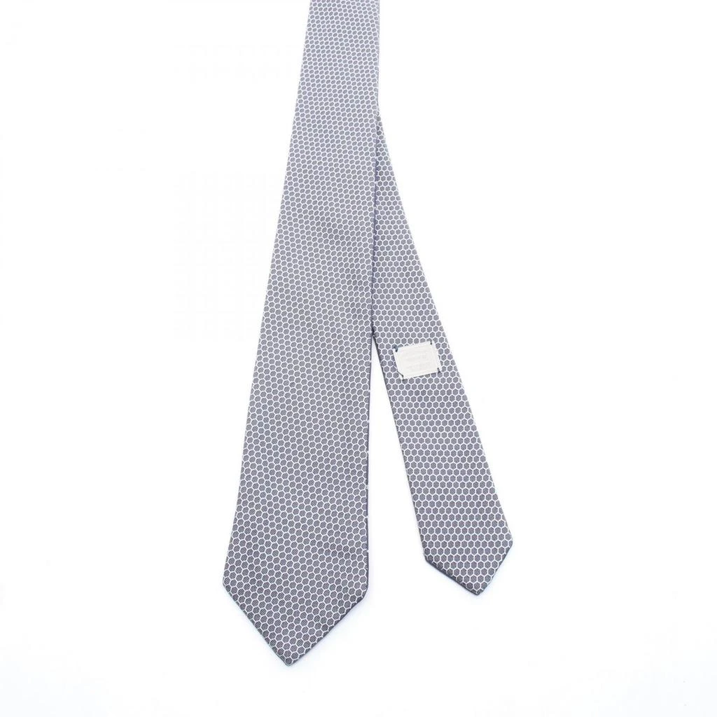 BVLGARI Navy Silk Cravat (Pre-Owned) 3