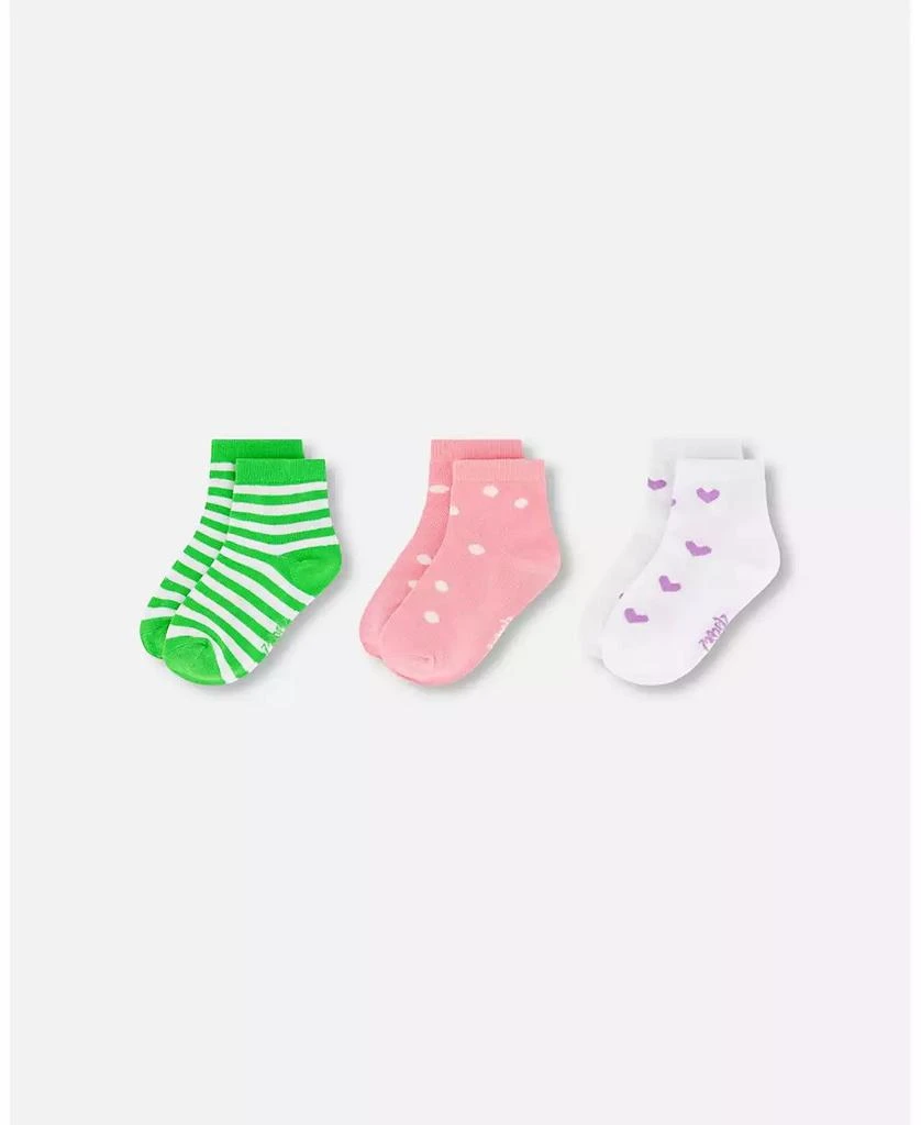 Deux par Deux Girls Socks (3 Pairs) Striped 2