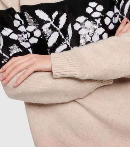 Max Mara Jacquard wool and cashmere sweater 5