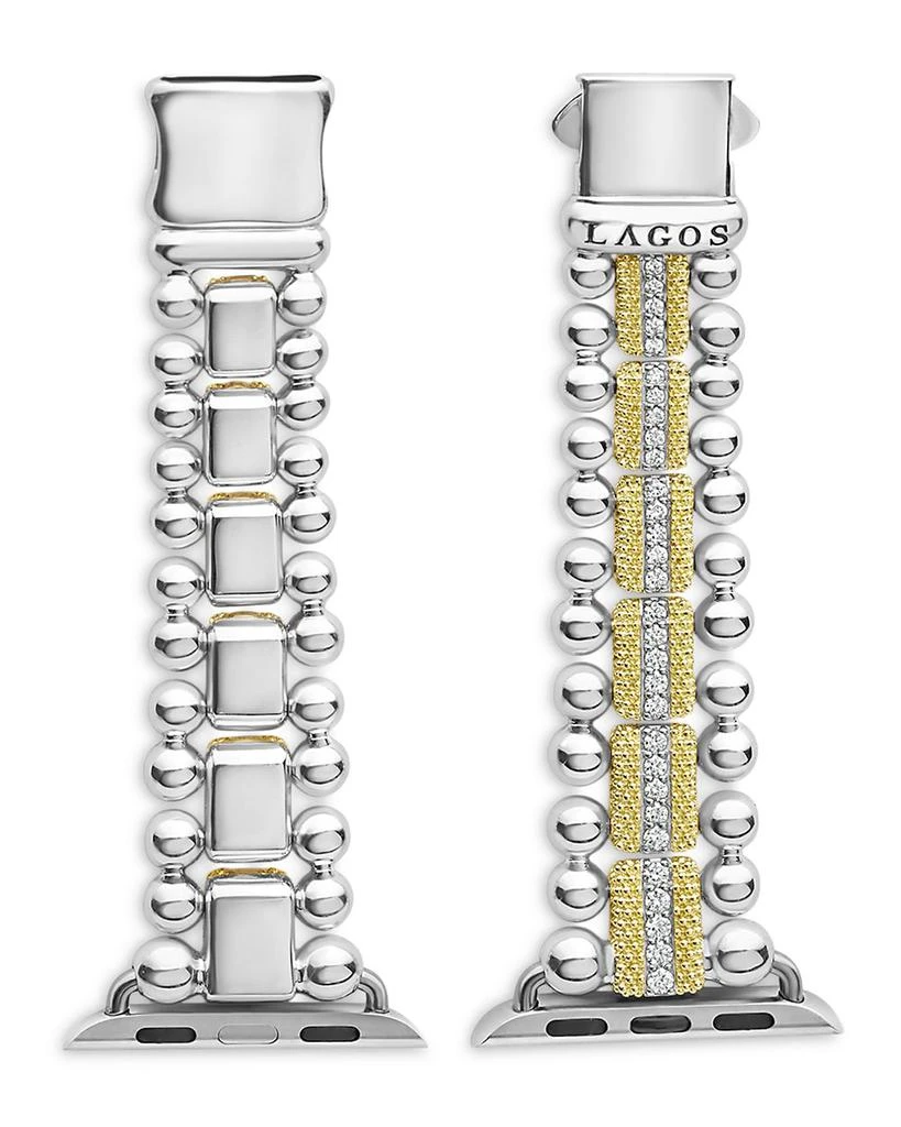 LAGOS Caviar 18K Gold & Diamond Apple Watch® Bracelet - 38mm-45mm 3