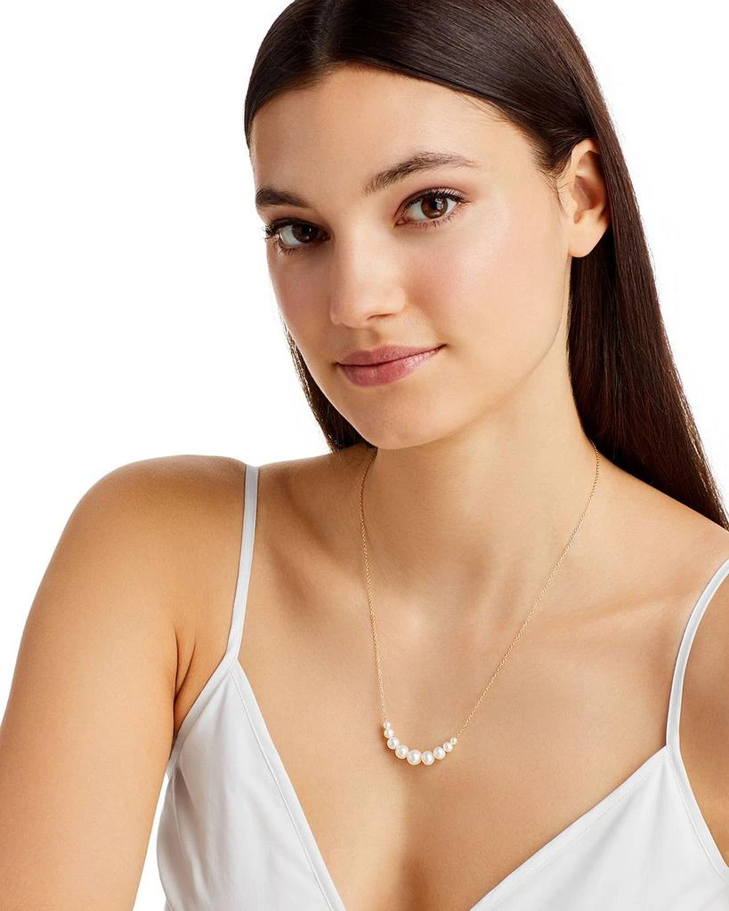 Bloomingdale's 14K Yellow Gold Cultured Freshwater Pearl Necklace, 18" 2