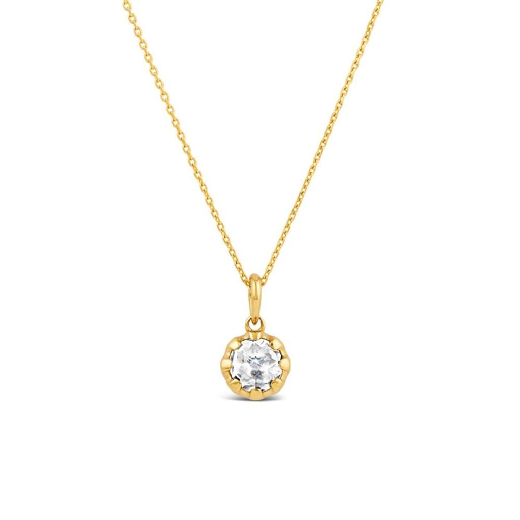 Dinny Hall My world rose cut charm pendant