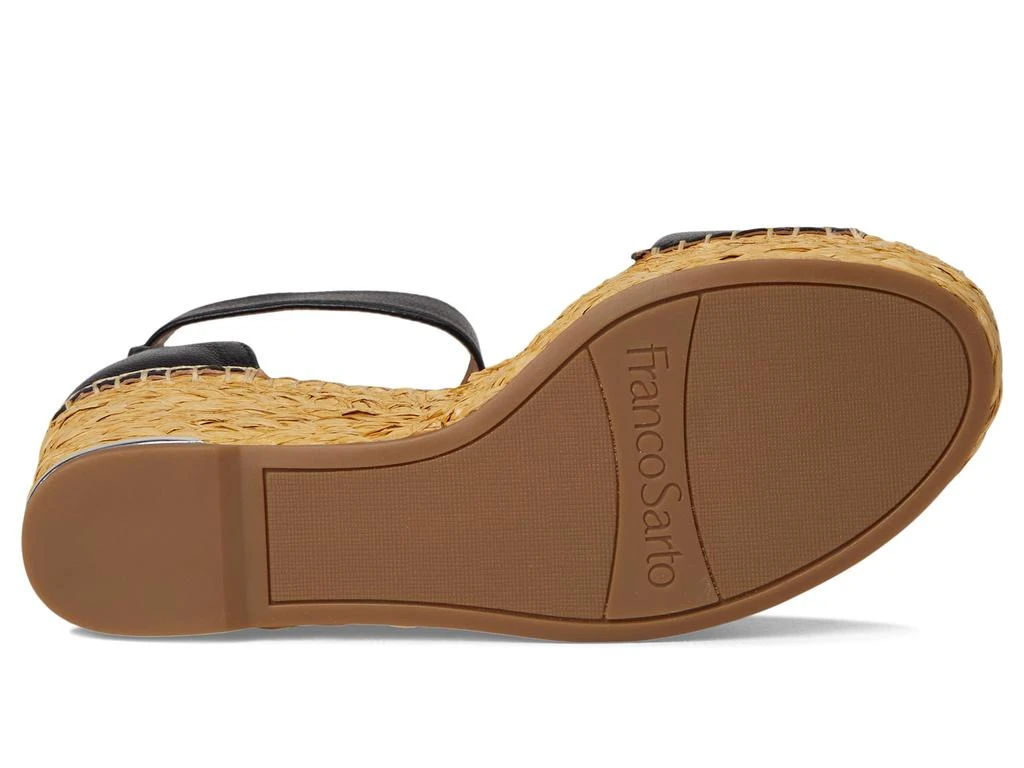 Franco Sarto Clemens Raffia Espadrille Wedge Heel Sandals 3