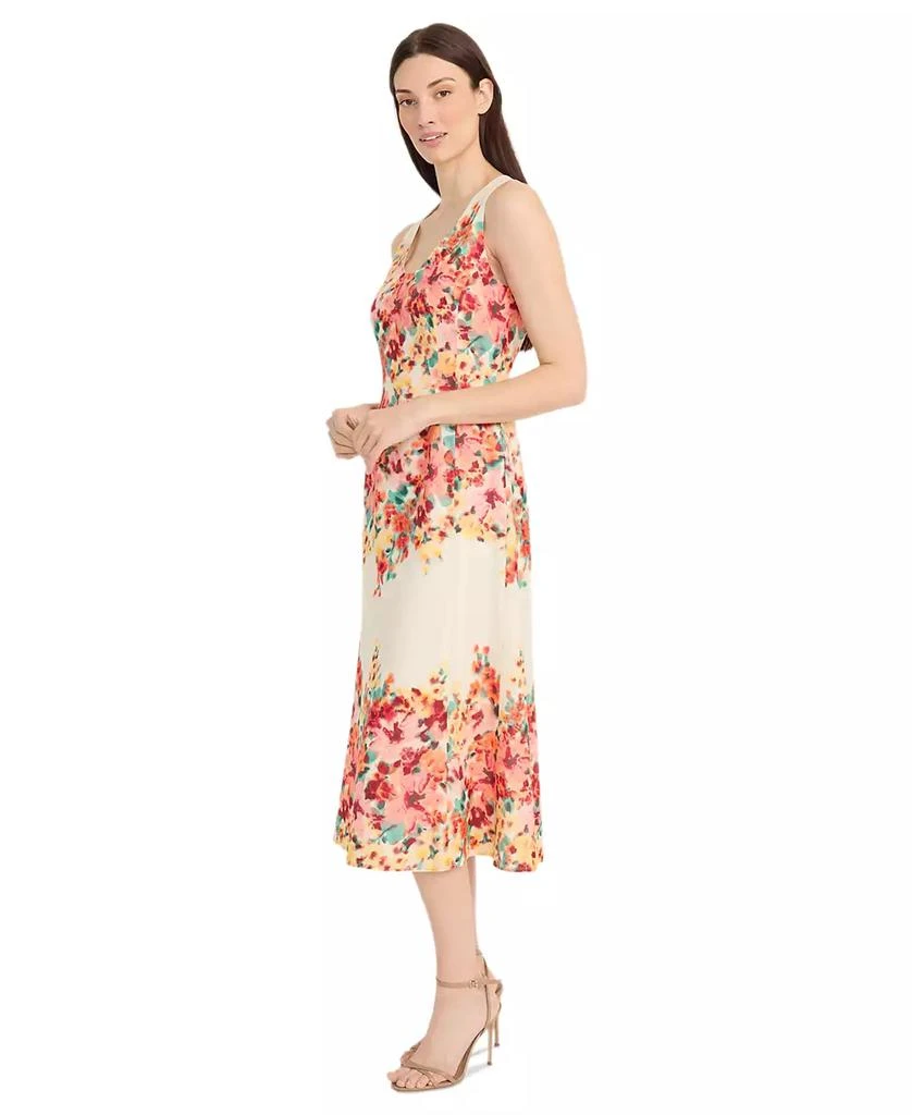 Maggy London Women's Floral-Print Cotton Midi Dress 3
