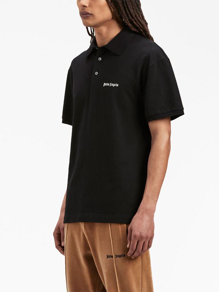 Palm Angels PALM ANGELS - Embroidered Logo Cotton Polo Shirt