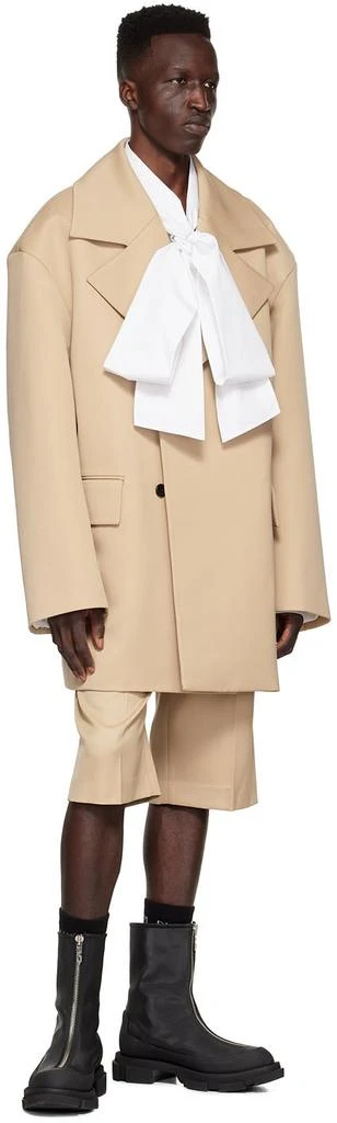 We11done Beige Polyester Shorts 4